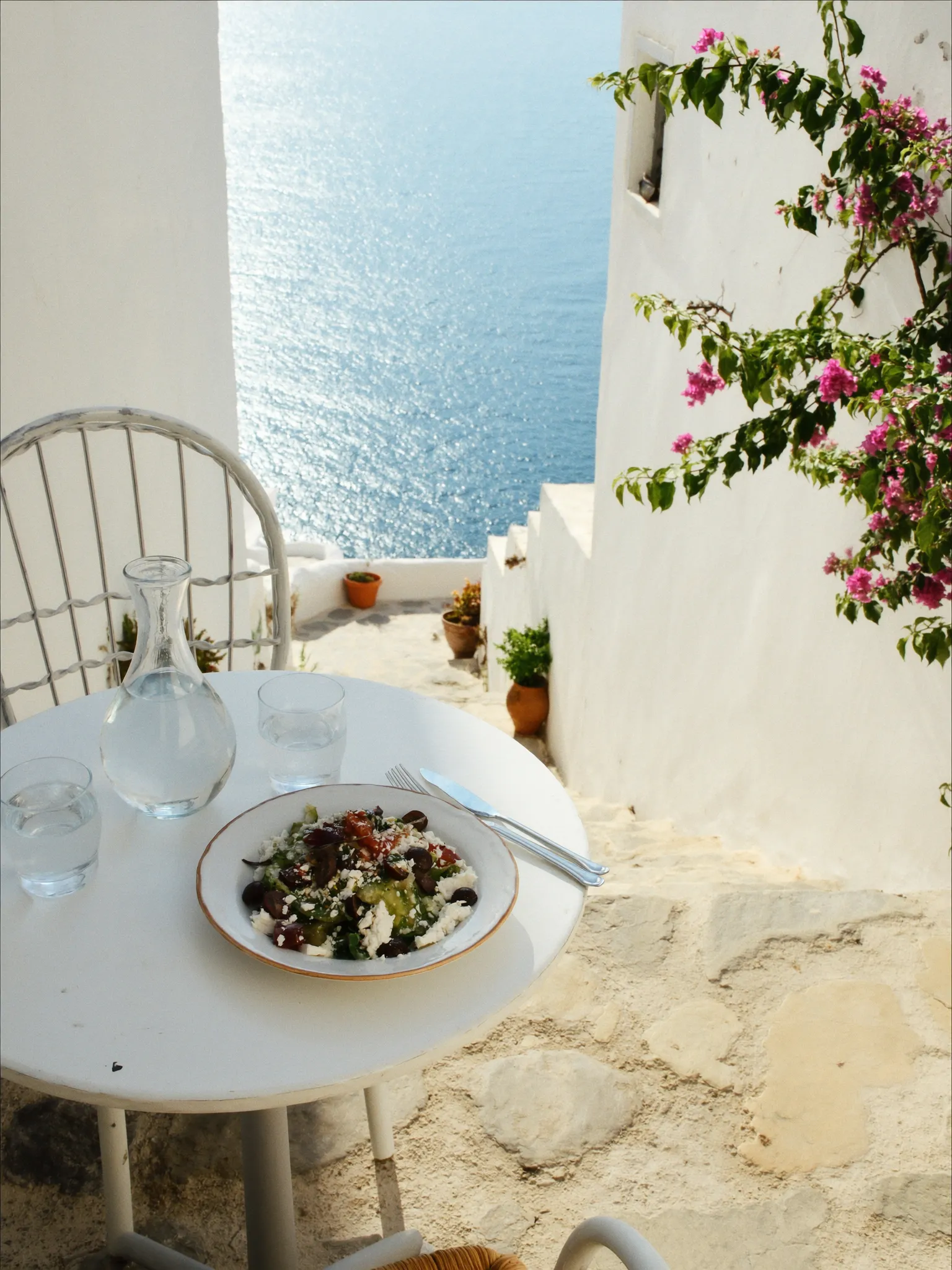 Seaside taverna table