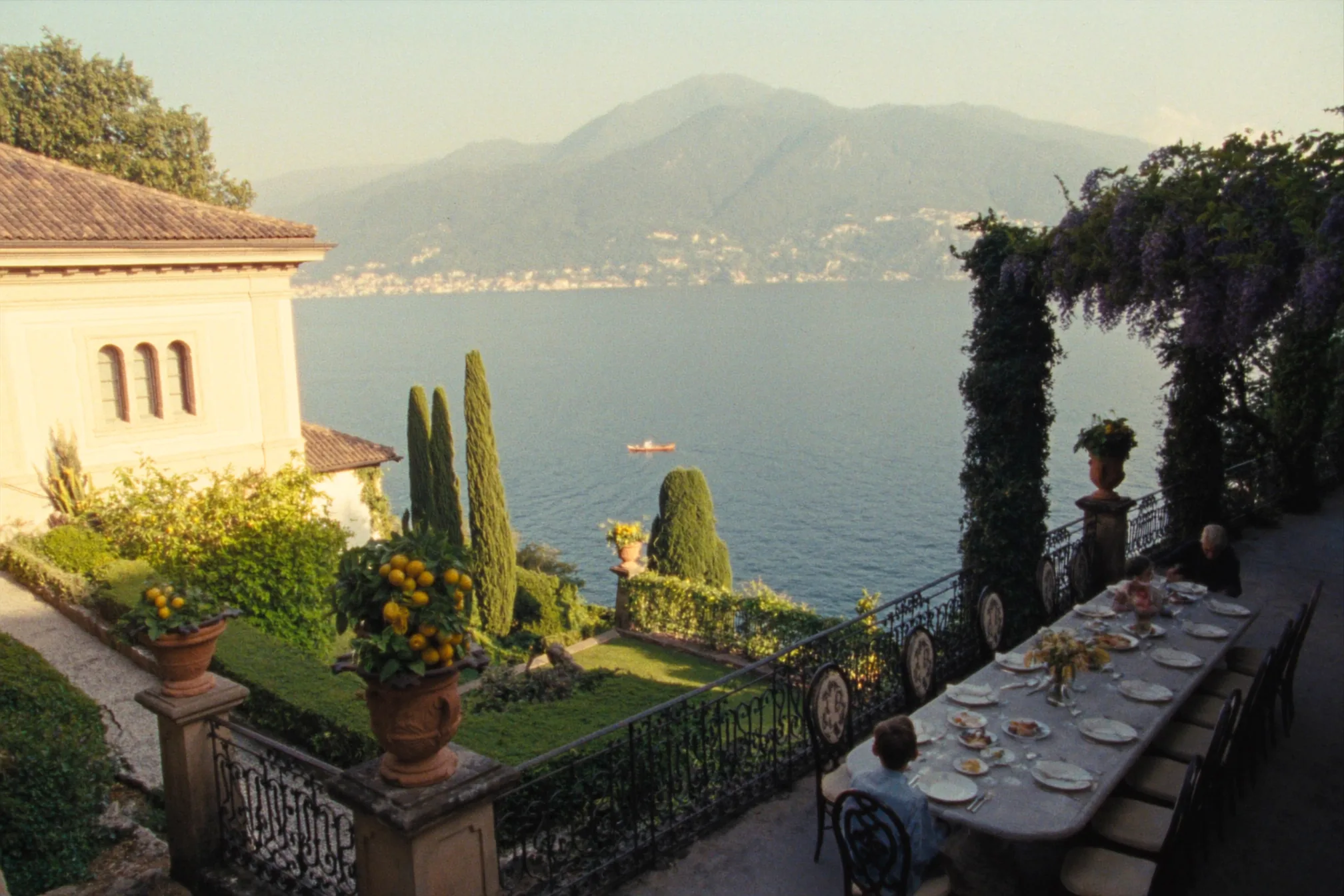 Lake Como villa terrace